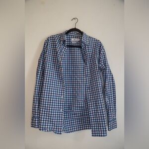 Southern Tide Classic Fit Plaid Button-Down Shirt Mens Small Blue Preppy Casual